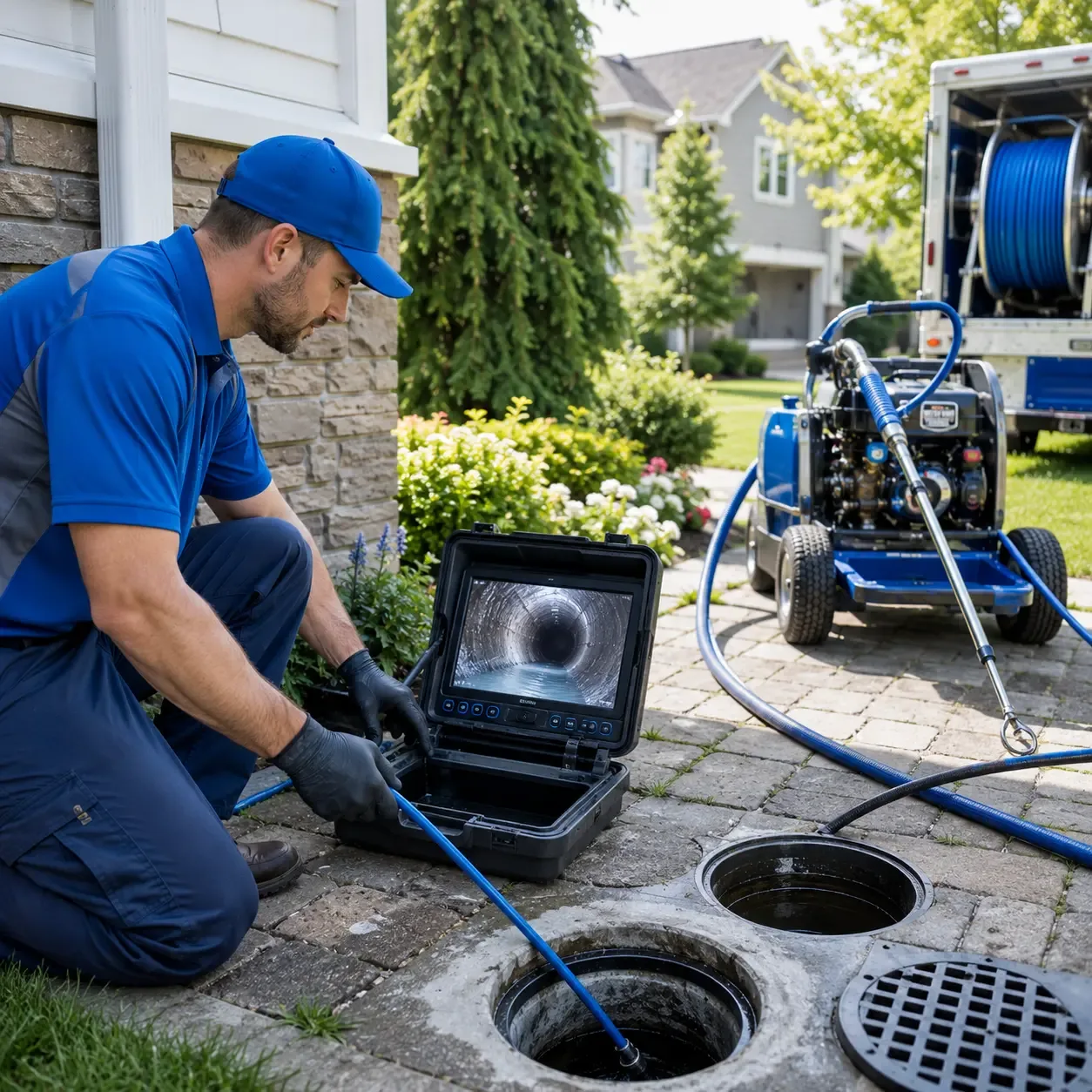 Outdoor drain cleaning professionals serving West Hartland, CT